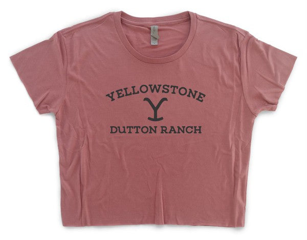 Yellowstone Dutton Ranch Boutique Cropped Tee