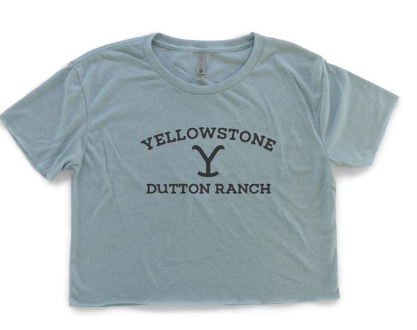 Yellowstone Dutton Ranch Boutique Cropped Tee