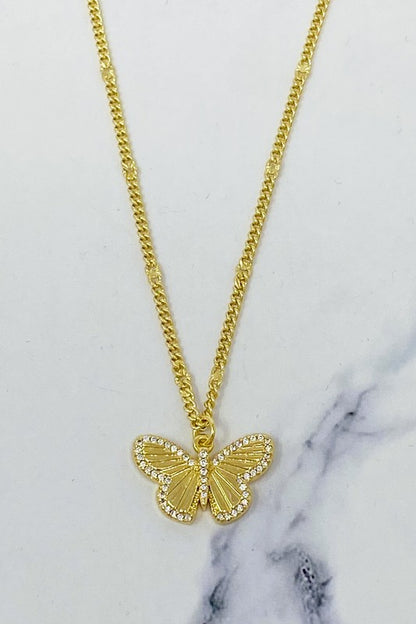 Butterfly In Flight Necklace