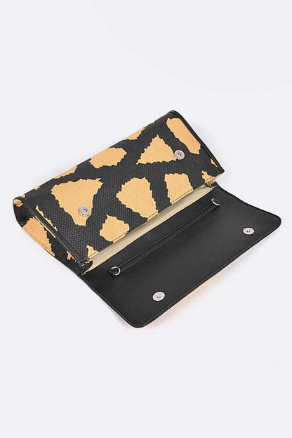 Artsy Printed Wristlet Clutch