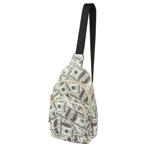 Lucky 100 Dollar Bills C-Notes Sling Backpack