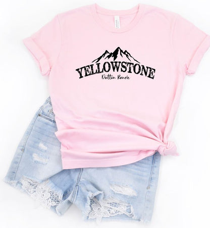 Mountains Yellowstone Dutton Ranch Boutique Tee