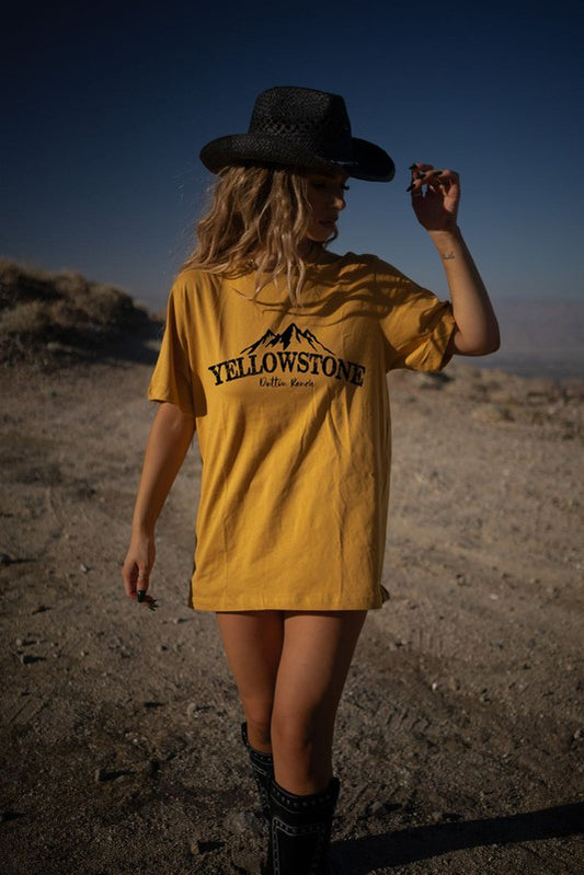 Mountains Yellowstone Dutton Ranch Boutique Tee