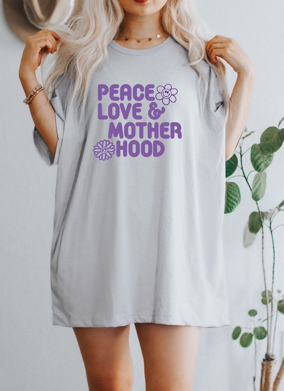 Peace Love Motherhood Graphic Tee