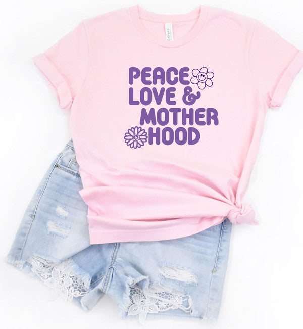 Peace Love Motherhood Graphic Tee