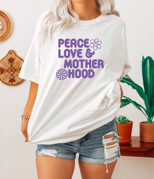 Peace Love Motherhood Graphic Tee