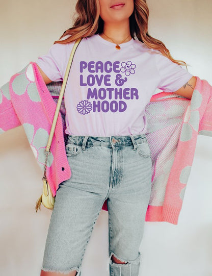 Peace Love Motherhood Graphic Tee