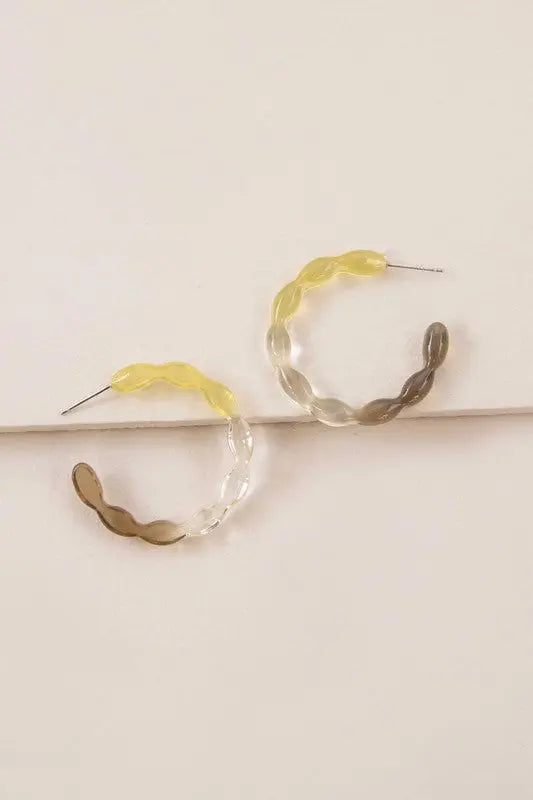 Jelly Hoop Earrings Lovoda