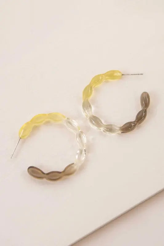 Jelly Hoop Earrings Lovoda