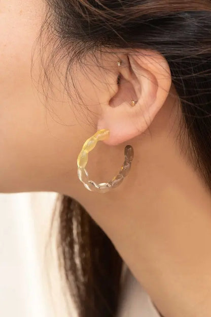 Jelly Hoop Earrings Lovoda