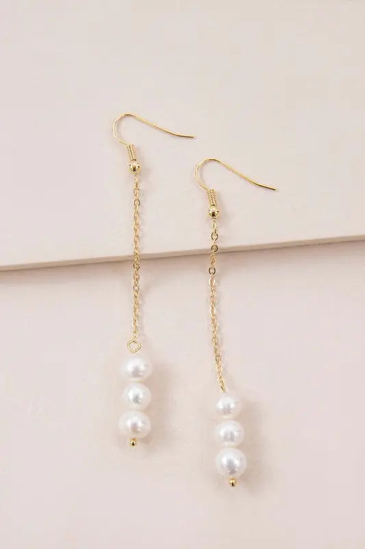 Ines Pearl Hook Earrings Lovoda