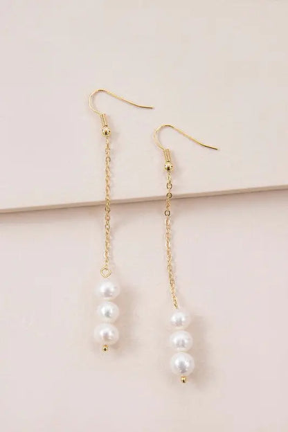 Ines Pearl Hook Earrings Lovoda