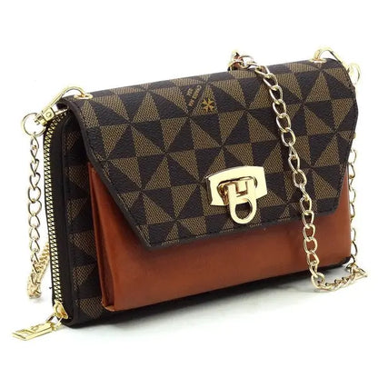 Monogram Zip Around Crossbody Clutch Wallet Fashion World