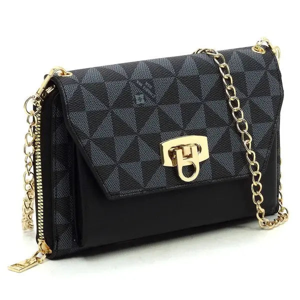 Monogram Zip Around Crossbody Clutch Wallet Fashion World