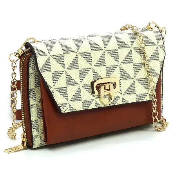 Monogram Zip Around Crossbody Clutch Wallet Fashion World