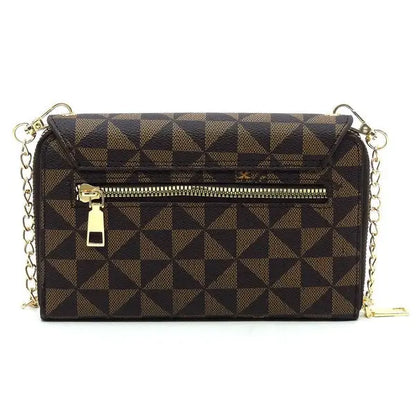 Monogram Zip Around Crossbody Clutch Wallet Fashion World