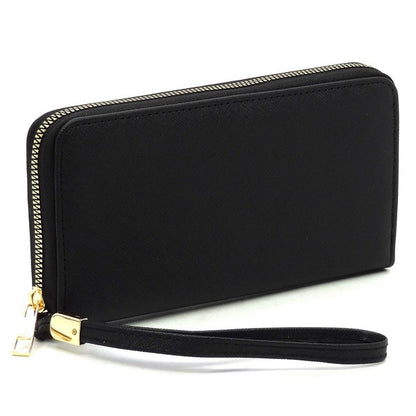 Saffiano Zip Around Wallet Wristlet