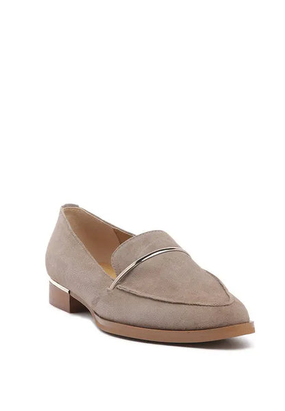 PAULINA Suede Leather Loafers Rag Company