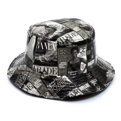 Magazine Cover Collage Hat