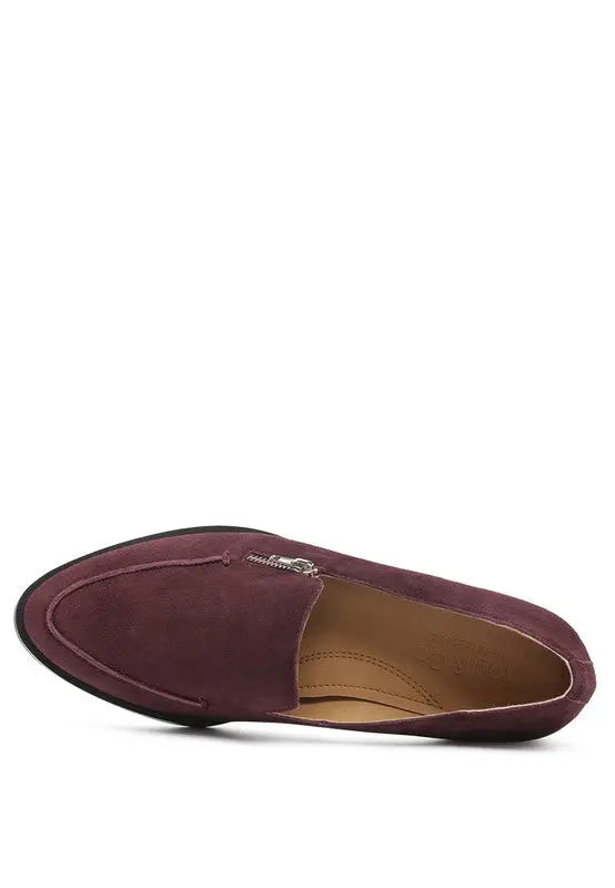 SARA Suede Slip-On Loafers Rag Company