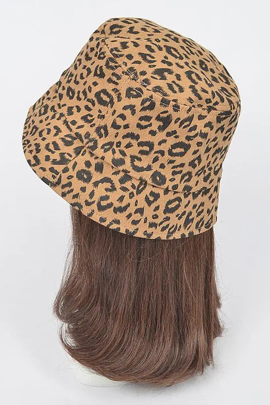 Leopard Printed Bucket Hat