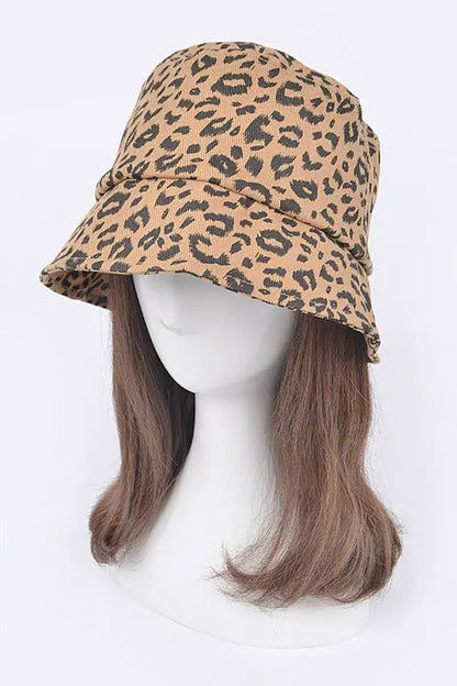 Leopard Printed Bucket Hat