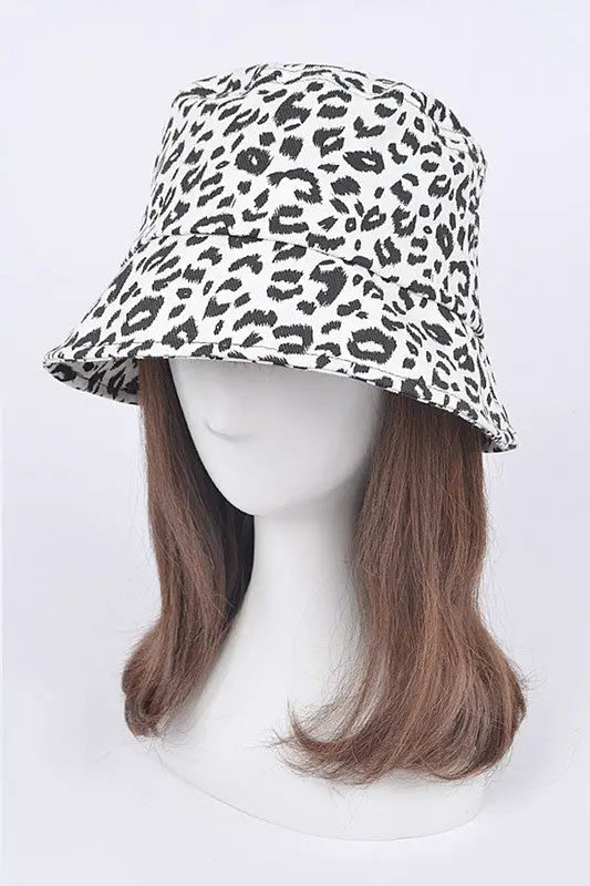 Leopard Printed Bucket Hat