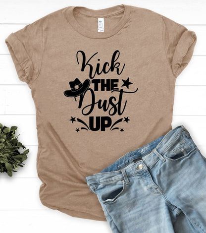 Kick the Dust Up Graphic Boutique Tee