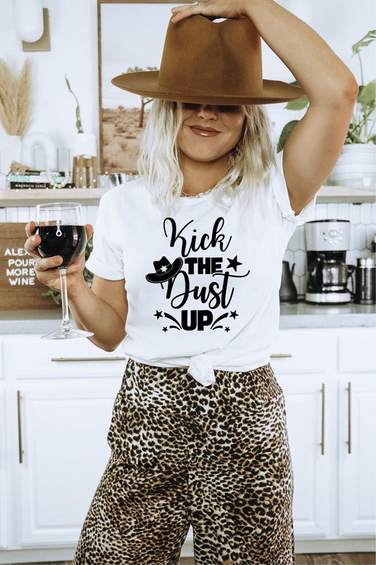 Kick the Dust Up Graphic Boutique Tee