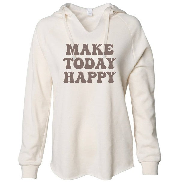 Make Today Happy Wavewash Hoodie