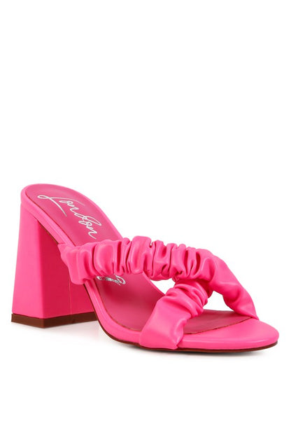 PAGE 3 SCRUNCHIE STRAP BLOCK SANDALS