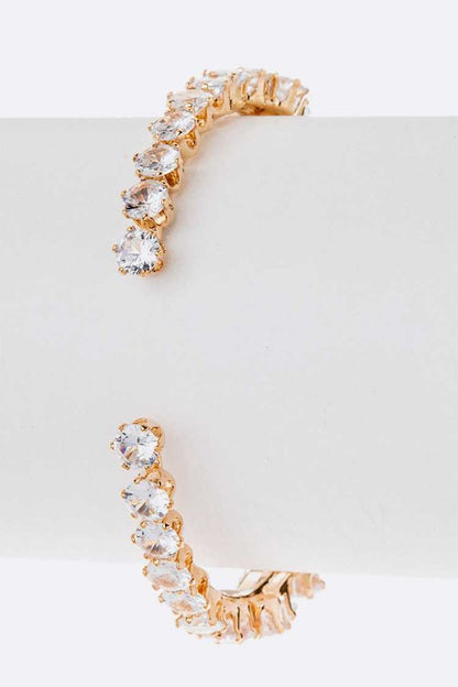 CZ Bridal Open Bracelet