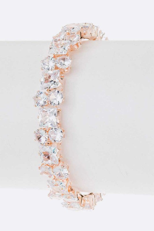 CZ Bridal Open Bracelet