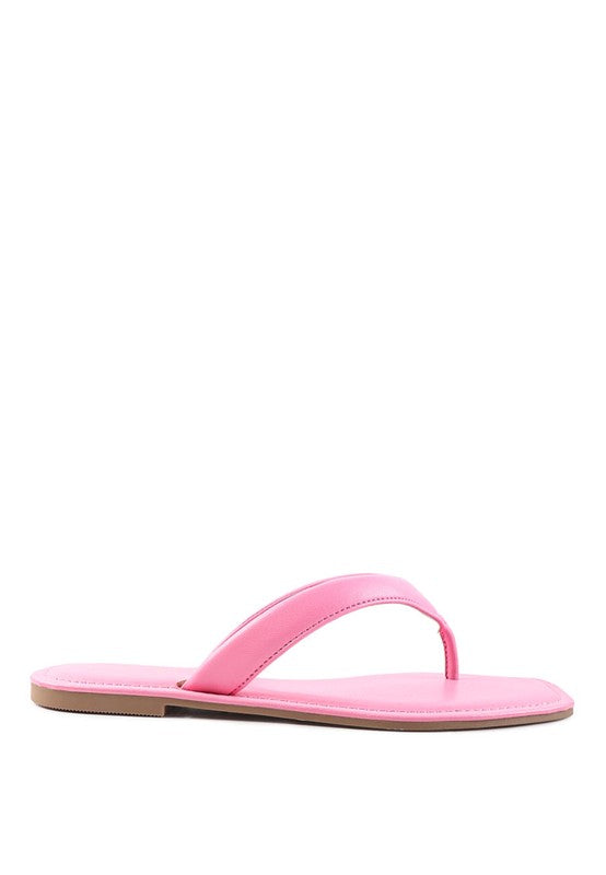 RERA SQUARE TOE THONG FLATS