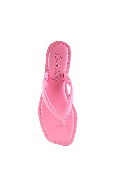 RERA SQUARE TOE THONG FLATS