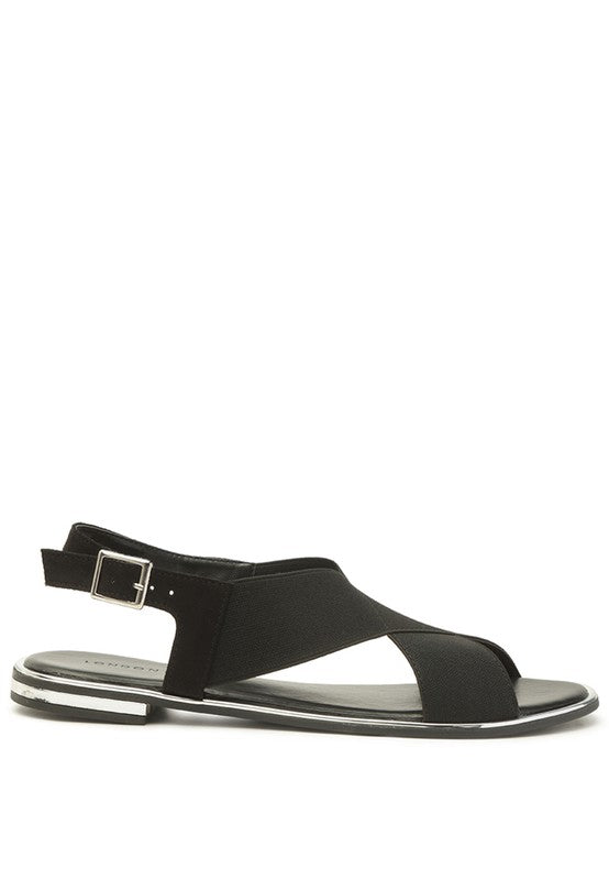 SNUGGLE WIDE STRAP FLAT SANDAL