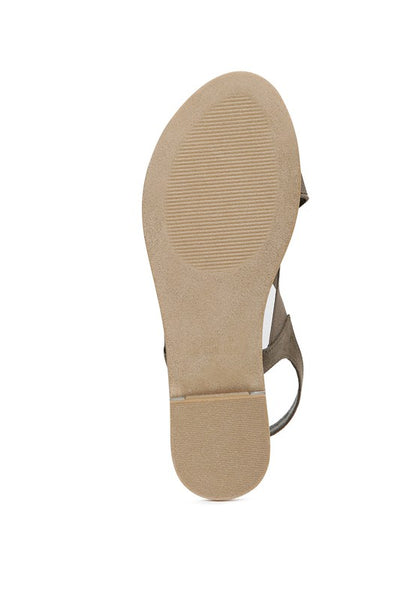 SNUGGLE WIDE STRAP FLAT SANDAL