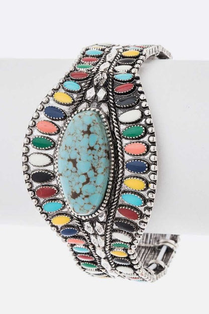 Turquoise Western Bangle