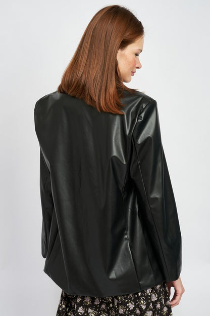 OVERSIZED LEATHER JACKET