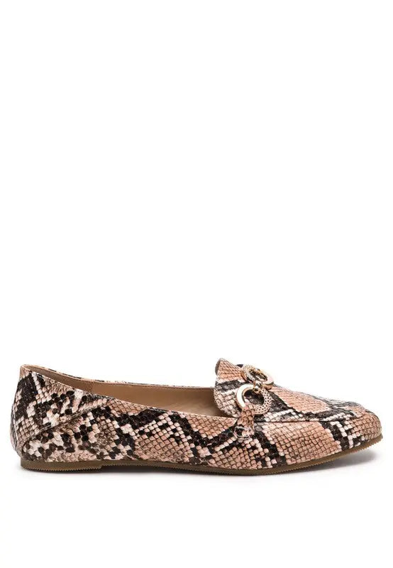 LONDON RAG CROC TEXTURED METAL SHOW DETAIL LOAFERS Rag Company