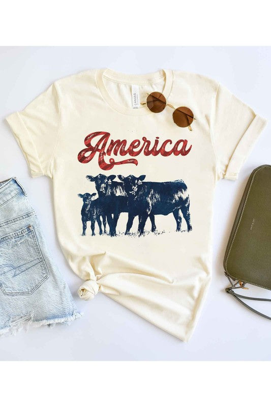 AMERICAN CATTLE T-SHIRT PLUS SIZE