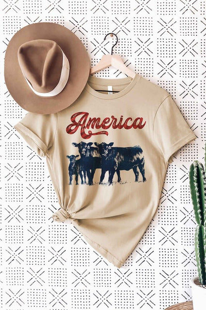 AMERICAN CATTLE T-SHIRT PLUS SIZE