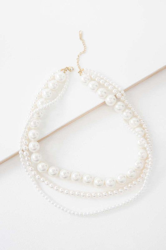 Layered Pearl Necklace