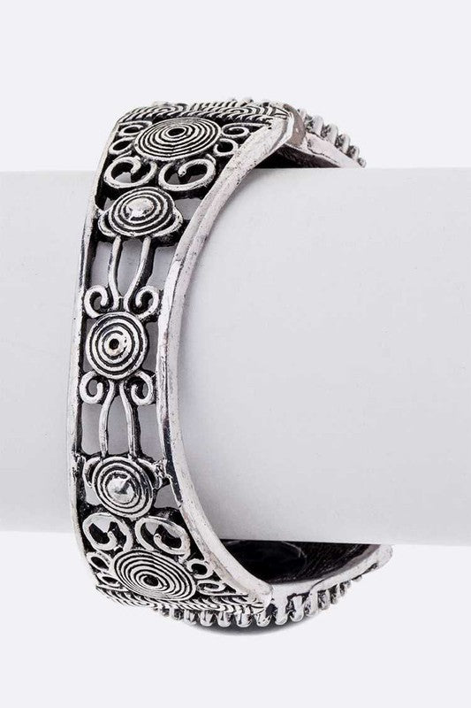 Bejeweled Vintage Stone Bangle