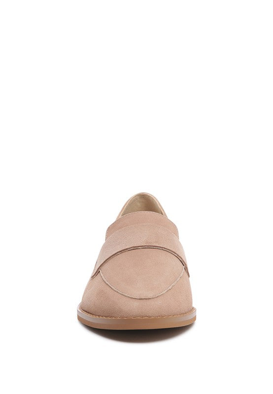 ZOFIA Suede Penny Loafers