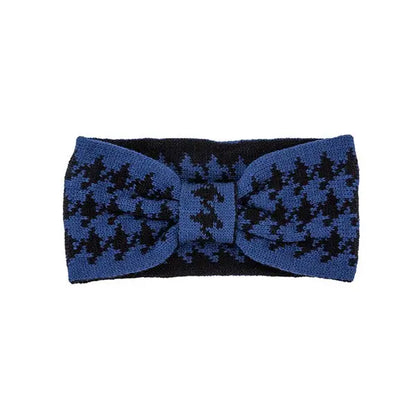 HOUNDSTOOTH BOW HEAD BAND