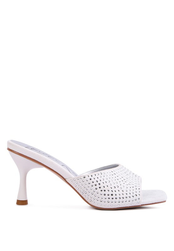 Imprint Diamante Stud Slip On Sandals