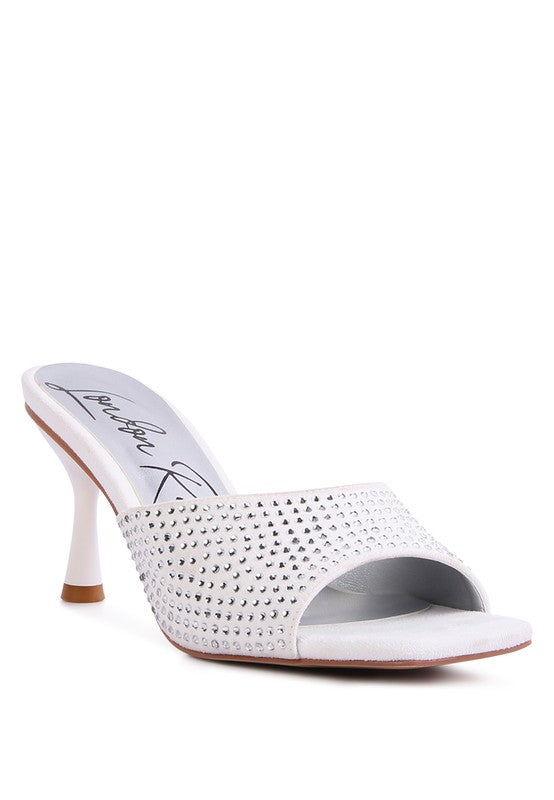 Imprint Diamante Stud Slip On Sandals