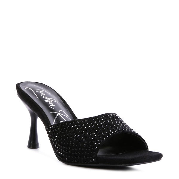 Imprint Diamante Stud Slip On Sandals