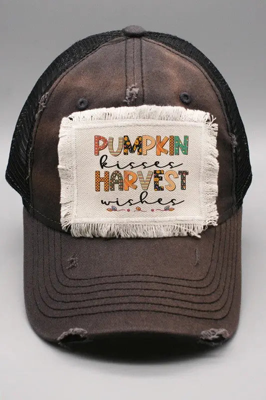 Pumpkin Kisses Harvest Wishes Fall Hat Cali Boutique